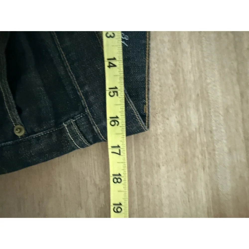 Levi's Capital E Denim Shorts Mens 31 Long Below‎ Knee Dark Wash Jeans USA Levis
